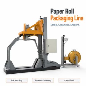 Auto <b>Running</b> Paper Reel Strapping <b>Machinery</b> With Uniform Tight Packing Performance For Paper Bales Strapping - Product Image 3