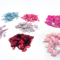 Paillettes en vrac en vrac Paillettes de broderie rondes colorées Paillettes artisanales avec trous pour le bricolage.