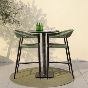 Mesa de Bar Moderna para Exteriores OSMEN <span class=keywords><strong>Jennifer</strong></span> de Aluminio con Tablero de Piedra Sinterizada, Altura Ajustable para Uso en Hoteles y Villas - Product Image 4