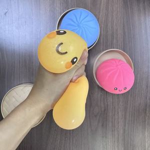 Jouets sensoriels anti-stress en TPR, en forme de boulettes à presser de couleurs unies, jouets sensoriels en forme de petits pains vapeur, jouets pour adultes pour soulager le stress - Product Image 6