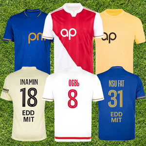 ชุดฟุตบอลชายโมร็อกโกแบบขายส่ง บริการ OEM ตัดเย็บอัตโนมัติ ชุดฟุตบอล POGBA <span class=keywords><strong>ANSU</strong></span> <span class=keywords><strong>FATI</strong></span> Maillot De Football - Product Image 1