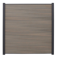 Clôture en composite bois-plastique d'extérieur haute performance, écologique, durable, imperméable, style moderne pour jardin et patio