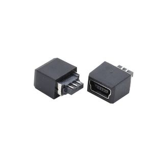 Connecteur <span class=keywords><strong>USB</strong></span> <span class=keywords><strong>Mini</strong></span> Type B 5 broches <span class=keywords><strong>femelle</strong></span>, montage sur borne à <span class=keywords><strong>souder</strong></span>, avec coque en plastique, 30V 1A - Product Image 4