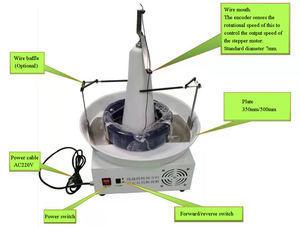 Vente en gros - Préalimentateur de fil automatique Sinrad SR-150 de petite taille avec plaque d'alimentation de 350 mm, charge maximale de 15 kg, rotation avant/arrière, AC220V - Product Image 6