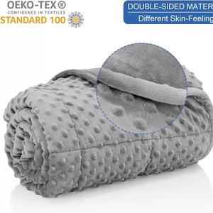 <span class=keywords><strong>Couverture</strong></span> de couchage personnalisée super douce pour la <span class=keywords><strong>gravité</strong></span> <span class=keywords><strong>Couverture</strong></span> de couchage lestée remplie de perles de verre - Product Image 6
