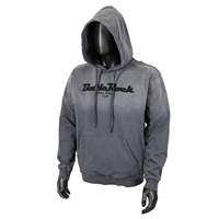 Sweat-shirts à capuche pour hommes en coton épais, gris anthracite délavé, avec motif roche, effet vieilli, style streetwear, personnalisés