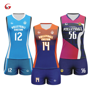 Tenues de volley-ball personnalisées à séchage rapide avec impression par sublimation pour femmes et jeunes équipes, ensembles d'uniformes de volley-ball sans manches pour l'entraînement sur la plage Wv69 - Product Image 1