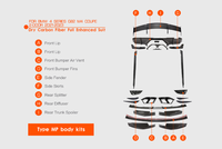 Pour BMW G80 M3 G82 G83 M4 Competition 2021-2022 Kits de carrosserie complets en fibre de carbone brillante