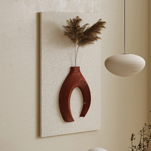 Décoration de maison Style nordique plante oeuvre <span class=keywords><strong>à</strong></span> la main en bois Relife 3D peinture Wabi Sibi sculpture sur bois hôtel mur Art - Product Image 2