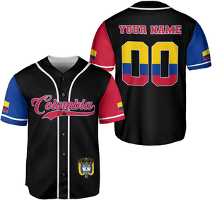 Camisetas de Béisbol Estilo Jersey Columbia, Impresión Bajo Demanda, Uniformes de Béisbol OEM, Jersey de Béisbol con Botones - Product Image 5