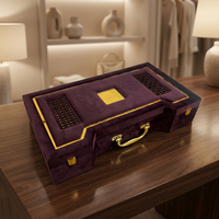 Handgefertigte Umweltfreundliche Harz-Schmuckbox Premium-Serie 20x12 Zoll 18-Fächer-Tablett 3 Gläser Künstlerisches Design Religiöse Liebe