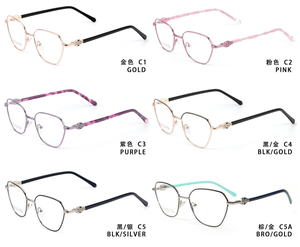 <span class=keywords><strong>2026</strong></span>年ファッションコンピュータ大型プレミアムステンレススチールメタル女性用フルリム光学眼鏡フレーム快適な迅速配送 - Product Image 4