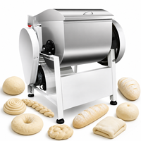 Nouvelle Pétrin Professionnelle en Acier Inoxydable 25/50KG, Machine à Pétrir Automatique pour Boulangerie, Pizza et Pâtes