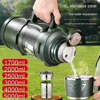 316 acier inoxydable extérieur Thermos Design moderne Portable bouilloire pour voyage maison voiture sport tasses isolées sous vide