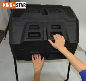 Gobelet <span class=keywords><strong>rotatif</strong></span> à compresseur de jardin de haute génération 160L-B, température détectable - Product Image 3