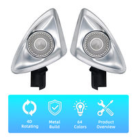 Altavoz LED 4D Giratorio con Luz Ambiental de 64 Colores para Mercedes-Benz Clase S W222 2014-2020, Mejora del Interior