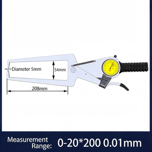 Calibrador de Mordazas Extensible Portátil - Medidor de Espesor Manual para Tubos, Plástico, Pruebas de Espesor de Láminas Metálicas - Product Image 3