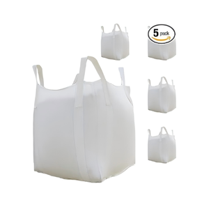 Sac en vrac Huamaohengchun - Capacité de 2650 lb, 39x39x39 pouces, Polypropylène (PP), Ouverture supérieure, Blanc, Rectangulaire, Réutilisable - Product Image 1