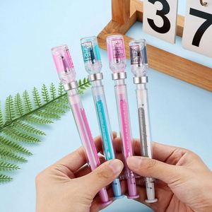 0.38Mm Plastic Body Cartoon Design New Creative Syringe-Shaped <b>Gel</b> Black Signing Pen - Product Image 2