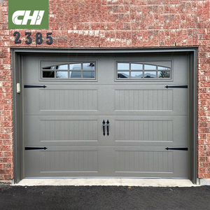 Porte <span class=keywords><strong>de</strong></span> <span class=keywords><strong>garage</strong></span> sectionnelle isolée en acier et mousse PU à contrôle <span class=keywords><strong>automatique</strong></span> et isolation phonique, <span class=keywords><strong>prix</strong></span> distributeur, vente chaude CHI pour les maisons aux États-Unis - Product Image 1