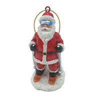 Conception de logo personnalisé Finlande Helsinki Rovaniemi Souvenir en résine Père Noël Ornement de Noël