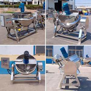 Mélangeur de cuisson à double enveloppe automatique pour aliments commerciaux, petit modèle 30l 200lt 1000 litres, avec agitation planétaire - Product Image 2