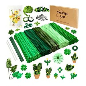 Set de Arte Creativo DIY, Alambre de Terciopelo de 10 mm para Proyectos Educativos y Hermosos Diseños de Flores Decorativas con Alambre de Terciopelo - Product Image 1