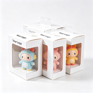 Boîte cadeau carrée personnalisée avec fenêtre transparente, en papier couché mat, prête à l'emploi pour l'affichage de jouets de dessin animé - Product Image 2