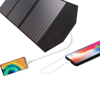 Panneau solaire pliable Suntik 60W monocristallin en silicium 182mm pour le camping, efficacité 23%, noir, léger, étanche IP67, extérieur