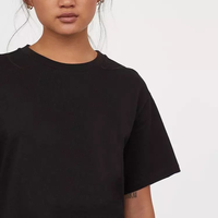 T-shirt long décontracté d'été en coton écologique respirant, design coréen, coupe classique, pour femmes