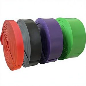 Banda de Resistencia para Ejercicios de Glúteos, Gruesa, Ecológica, de TPE, 5 Niveles de Resistencia, 2080 cm de Largo, con Logotipo, para Corrección de Postura - Product Image 1