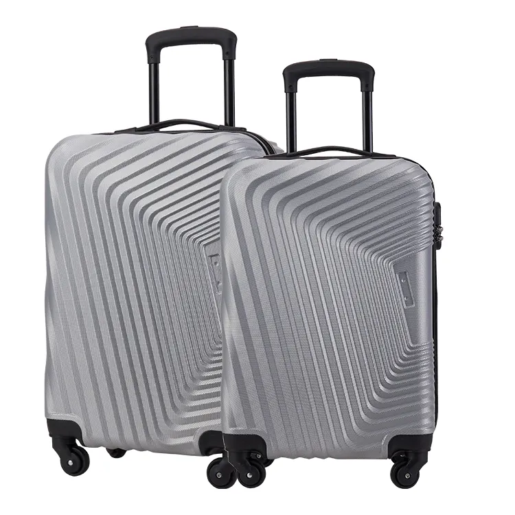 Nouveau Style PC matériaux ensembles de bagages 2 pièces sac de voyage Suite étui en cuir luxe valise à roulettes bagages