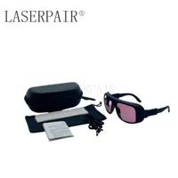 Lunettes de sécurité laser Alexandrite OD5 + 755nm Lunettes de protection laser Diodes OD6 + 808nm avec certification EN207