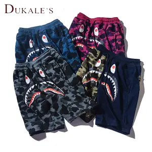 Sublimazione Jogger BAPE pantaloni Corti pantaloni sportivi unisex casual pantaloni modello uomini camouflage shark breve tronchi di pantaloni per gli uomini