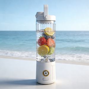 Licuadora Portátil de 550 ml con Batería, para Hacer Smoothies, para Coche, Uso en Exteriores, Recargable por USB, de Alta Resistencia, Potente, con 6 Cuchillas - Product Image 1