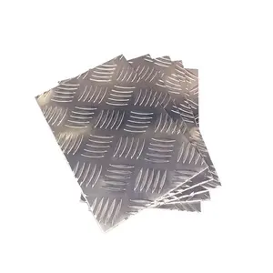 Fogli di alluminio a coste antiruggine alta qualità 4x8 Anit-Slip in alluminio lamina diamantata