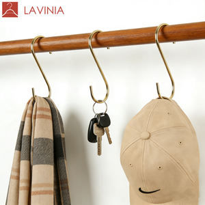 Crochets en S en forme <span class=keywords><strong>de</strong></span> S linéaire en métal d'acier inoxydable <span class=keywords><strong>de</strong></span> Lavinia - Product Image 1