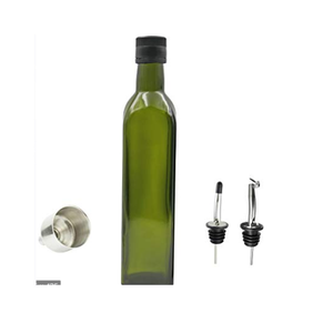 ขวดแก้วบรรจุน้ำมันมะกอกทรงกลมและทรงเหลี่ยม สีเขียวเข้มและสีอำพัน ขนาด 250 มล. 375 มล. 500 มล. 750 มล. 1000 มล. ขายส่ง - Product Image 2