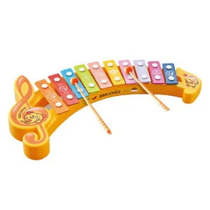 Musical Note 10Scales Hand-Knock Piano toy Musical early education Plastic Toys Knock on Piano Kids mini Xylophones Juguetes