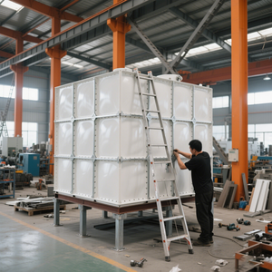 Réservoir d'eau potable multifonctionnel industriel SMC/FRP personnalisable Vente directe en usine Stock suffisant de machines de traitement de l'eau - Product Image 4