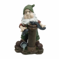 Dekorasi taman kerajinan Resin Gnome patung penanam Polyresin patung Gnome dengan penyiraman kaleng dekorasi meja