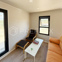 Conteneur extensible PTH, maison préfabriquée modulaire à ossature en acier, 2 chambres, utilisation en extérieur, montage rapide et facile
