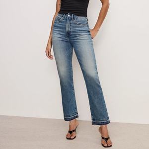 Jeans de Mezclilla para Mujer, Cintura Alta, Estilo Casual, Corte Recto, Venta al Por Mayor, Personalizados - Product Image 1