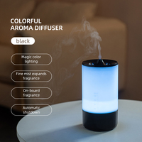 Diffuseur d'arôme de voiture coloré dégradé de grain de bois, diffuseur d'arôme portable, humidificateur de bureau pour chambre et bureau
