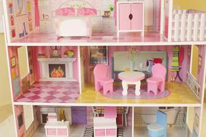 Juguete para niños Muebles Familia feliz <span class=keywords><strong>Casa</strong></span> <span class=keywords><strong>de</strong></span> <span class=keywords><strong>muñecas</strong></span> <span class=keywords><strong>gigante</strong></span> para niños DIY - Product Image 6