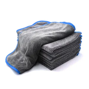 Factory custom microfiber twist loop cloth cleaning towel special decontamination quick absorbent car wash towel