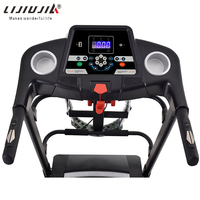 Lijiujia pvc zemin matı 180v dc motor koşu bandı manuel katlanır yaşam tarzı 100kg fitness ekipmanları
