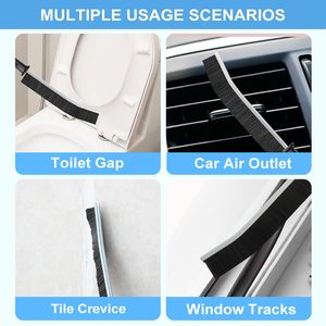 Dfacio 10 pz PP Set spazzola per pulizia fessura raschietto a setole dure per cucina e bagno per lavello tazza teiera e pulizia bottiglie