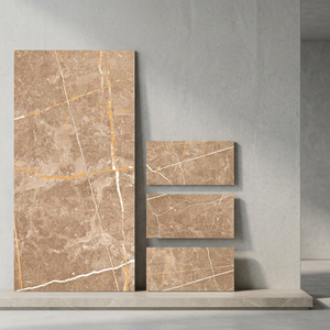 Azulejos de Porcelana con Diseño de Madera Natural Tallada, 60x120cm, Colección de Pisos Cerámicos Decorativos Pulidos - Product Image 5