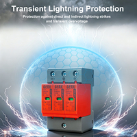 Dispositif de protection contre les surtensions CC 500V 600V 1000V 20kA/40kA, parafoudre solaire photovoltaïque de type 2 SPD certifié CE pour système photovoltaïque